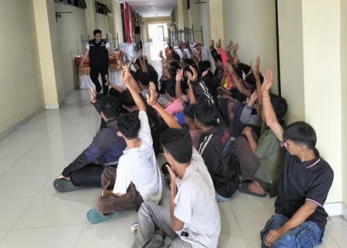 Konvoi Pada Malam Takbir, Polisi di Bandar Lampung Amankan 52 Remaja